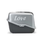 SAVIC Nestor Impression Love Ασημί-Μαύρο | 56x39x38,5cm