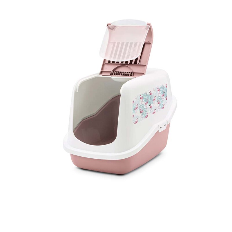 SAVIC Nestor Impression Flamingo Λευκό-Ροζ | 56x39x38,5cm