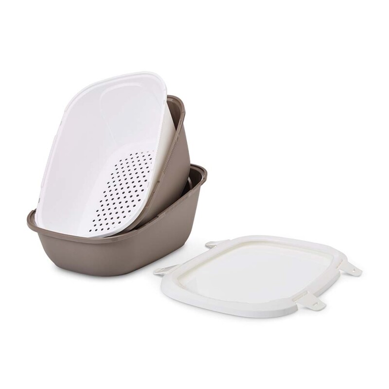 SAVIC Simba Sift Λευκό-Γκρι | 64x46x31cm