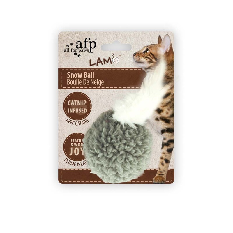 AFP Παιχνίδι Γάτας Snοw Ball Καφέ / Γκρί / Μπέζ