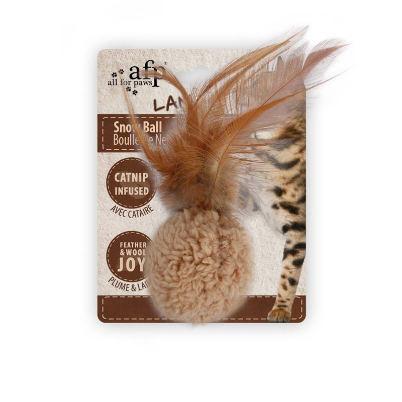 AFP Παιχνίδι Γάτας Snοw Ball Καφέ / Γκρί / Μπέζ