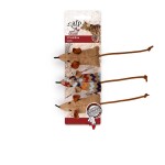 AFP Παιχνίδι Γάτας Mice 3PK Καφέ / Μπέζ / Εκρού