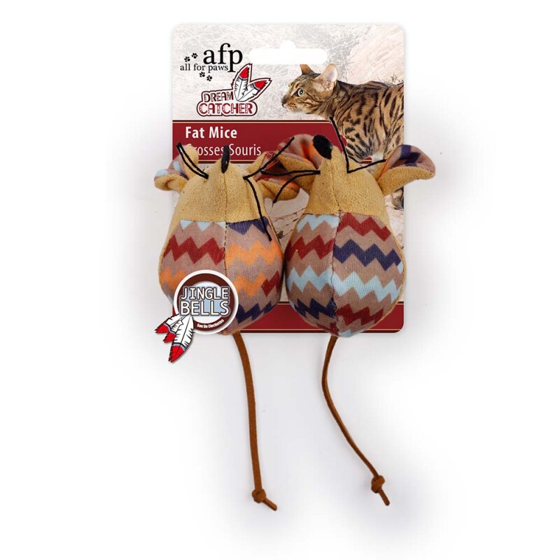 AFP Παιχνίδι Γάτας Fat mouse Καφέ / Μπέζ / Εκρού