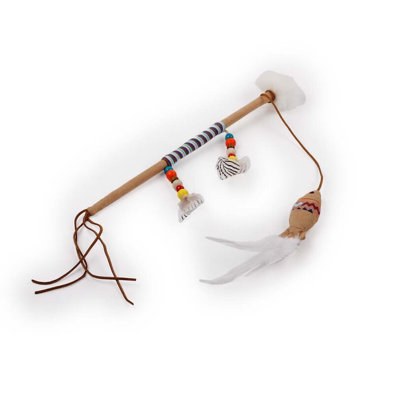 AFP Παιχνίδι Γάτας Magic Wand Καφέ / Μπέζ / Εκρού