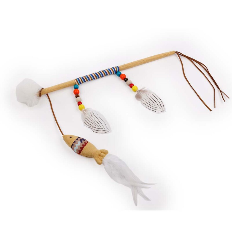 AFP Παιχνίδι Γάτας Magic Wand Καφέ / Μπέζ / Εκρού