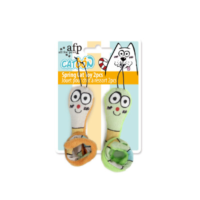 AFP Παιχνίδι Γάτας Catoon Spring toy με Catnip 2pcs