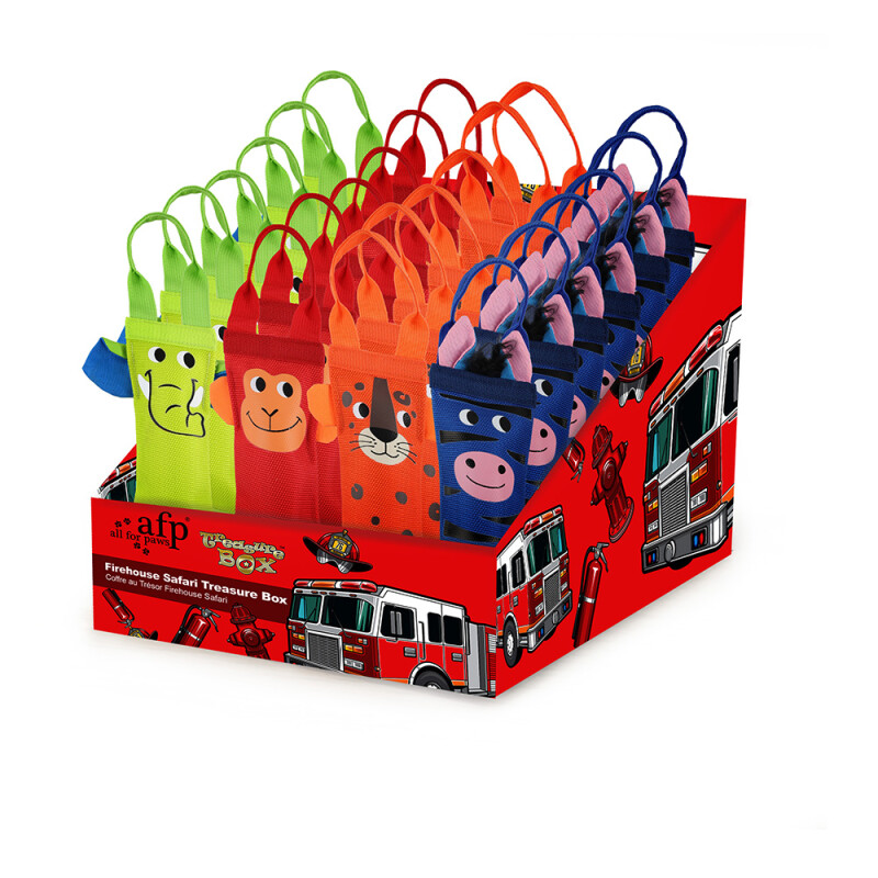 AFP Παιχνίδι Dog Toy Treasure Box Firehouse Safari 24pk