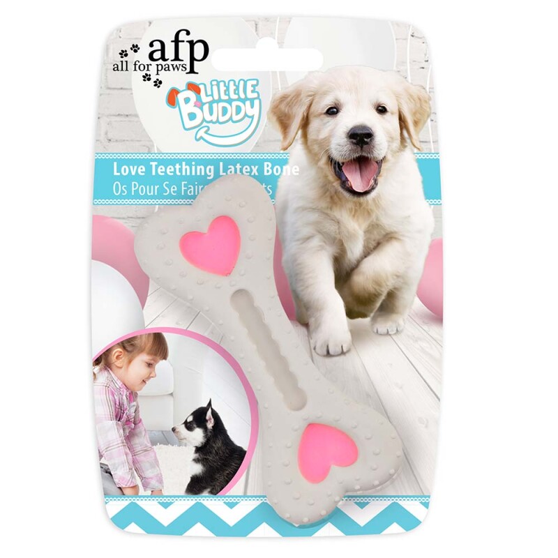 AFP Παιχνίδι Σκύλου Little Buddy Latex Bone Ροζ