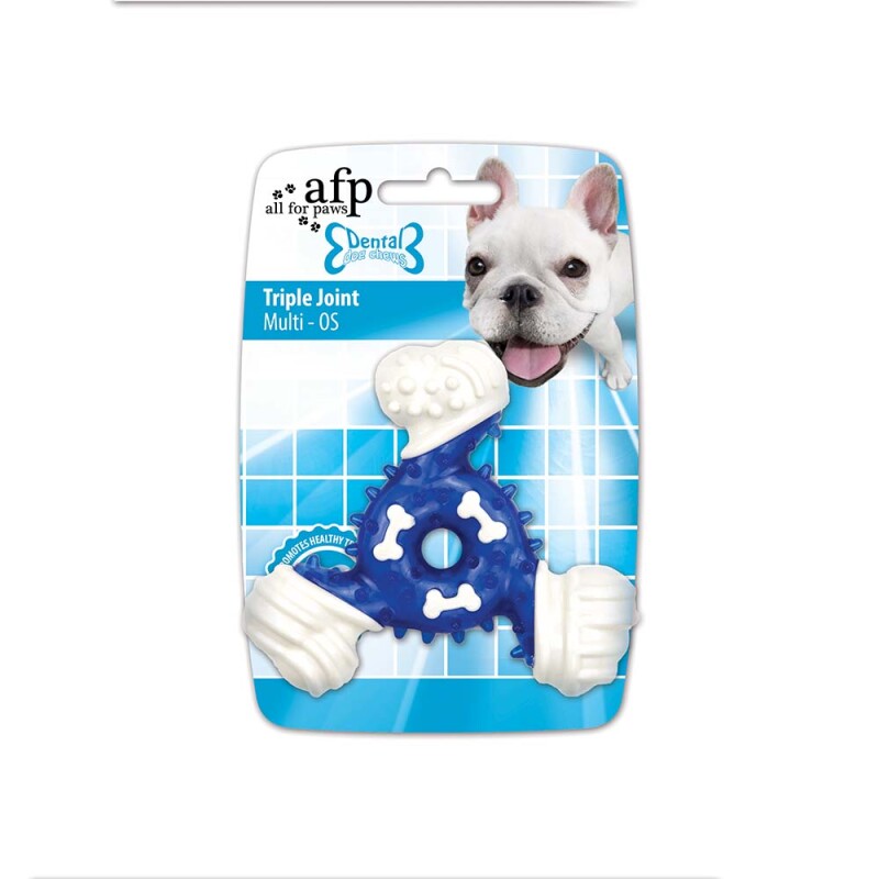 AFP Παιχνίδι Σκύλου οδοντικής φροντίδας Dental Triple Joint