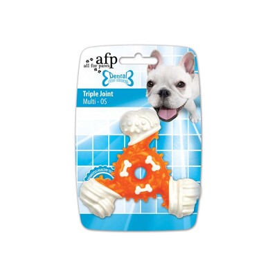 AFP Παιχνίδι Σκύλου οδοντικής φροντίδας Dental Triple Joint