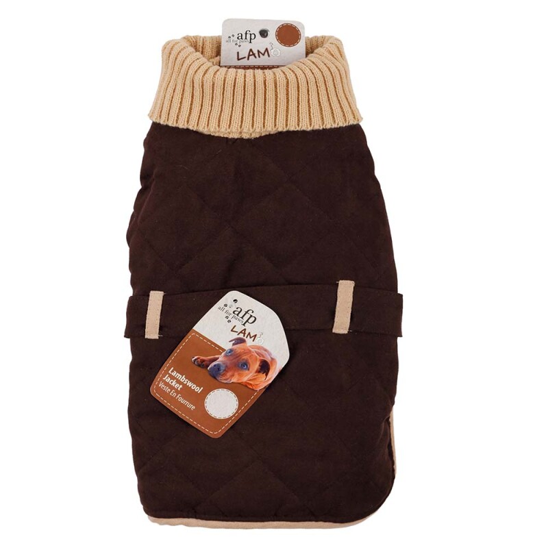 AFP Lambswoold Turtleneck Jacket Καφέ Md