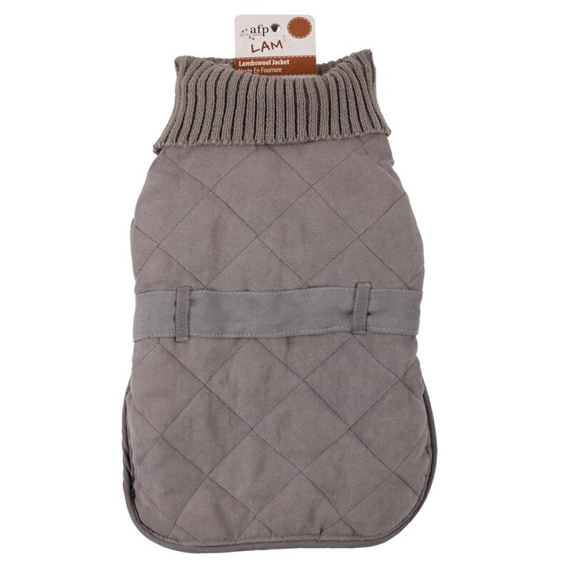 AFP Lambswoold Turtleneck Jacket Γκρί Sm