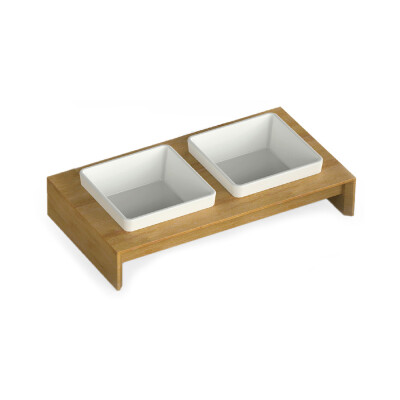 AFP Κεραμικό Μπώλ Με Βάση Για Σκύλου & Γάτα S 2x200ml