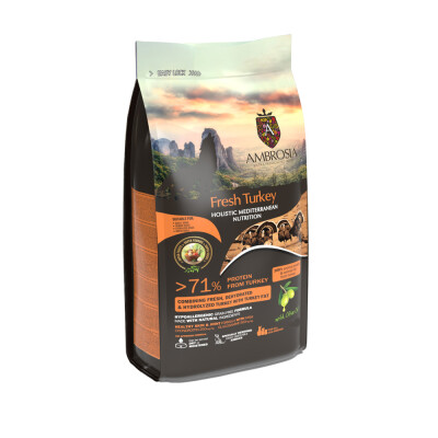 AMBROSIA Mediterranean Diet Adult Senior, Light & Sterilized Fresh Turkey