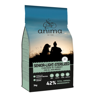 Anima Senior Light & Sterilized Chicken & Turkey