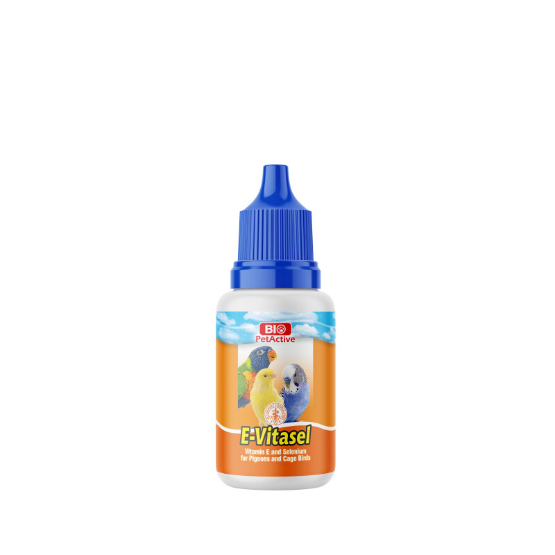 BIO PETACTIVE E-Vitasel (Vitamin E & Selenium for pigeons & cage birds) 30ml