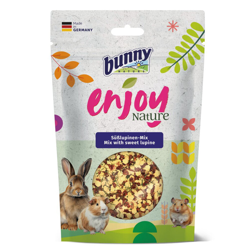 BUNNY Enjoy Nature Mix With Sweet Lupine - μίγμα με γλυκό λούπινο 6x100gr