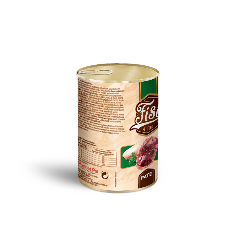 FISI Dog Adult Πάπια σε Πατέ 12x400gr