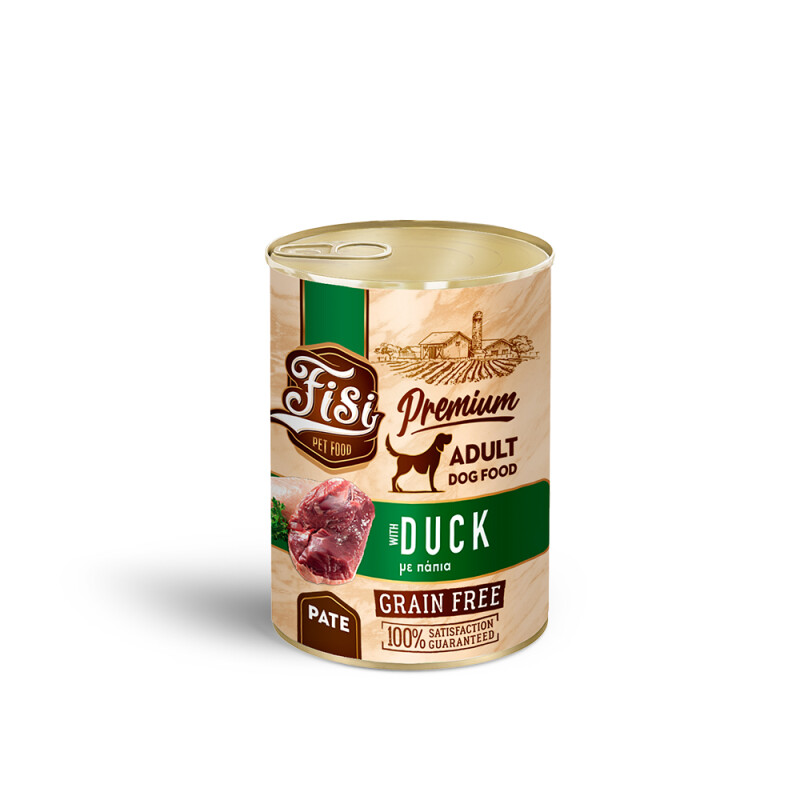 FISI Dog Adult Πάπια σε Πατέ 12x400gr