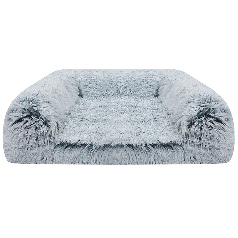 GLEE Κρεβάτι Praga Ανοικτό Γκρι Large 75x50x12cm