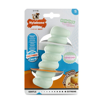 Nylabone Puppy Tactile Stick Peanut Butter Small